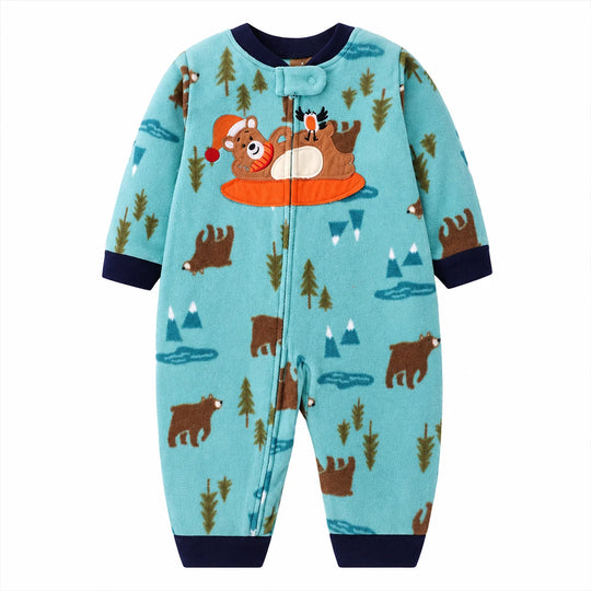Bear Fleece Baby Romper