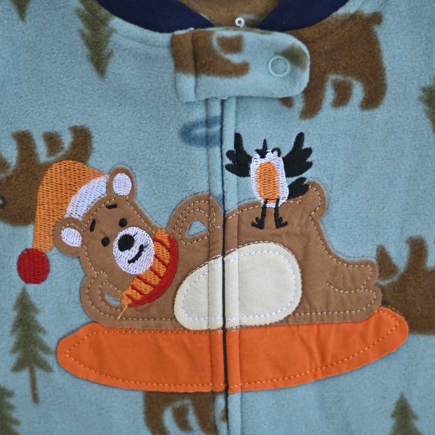 Bear Fleece Baby Romper