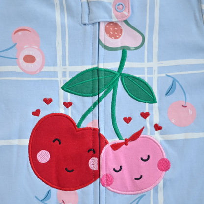 Sweet Cherry Cotton Baby Romper