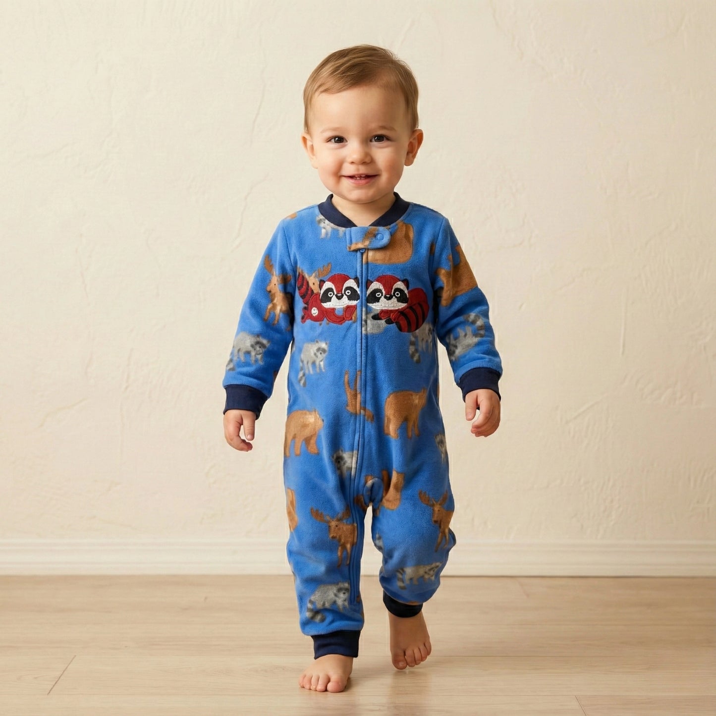 Woodland Friends Fleece Romper