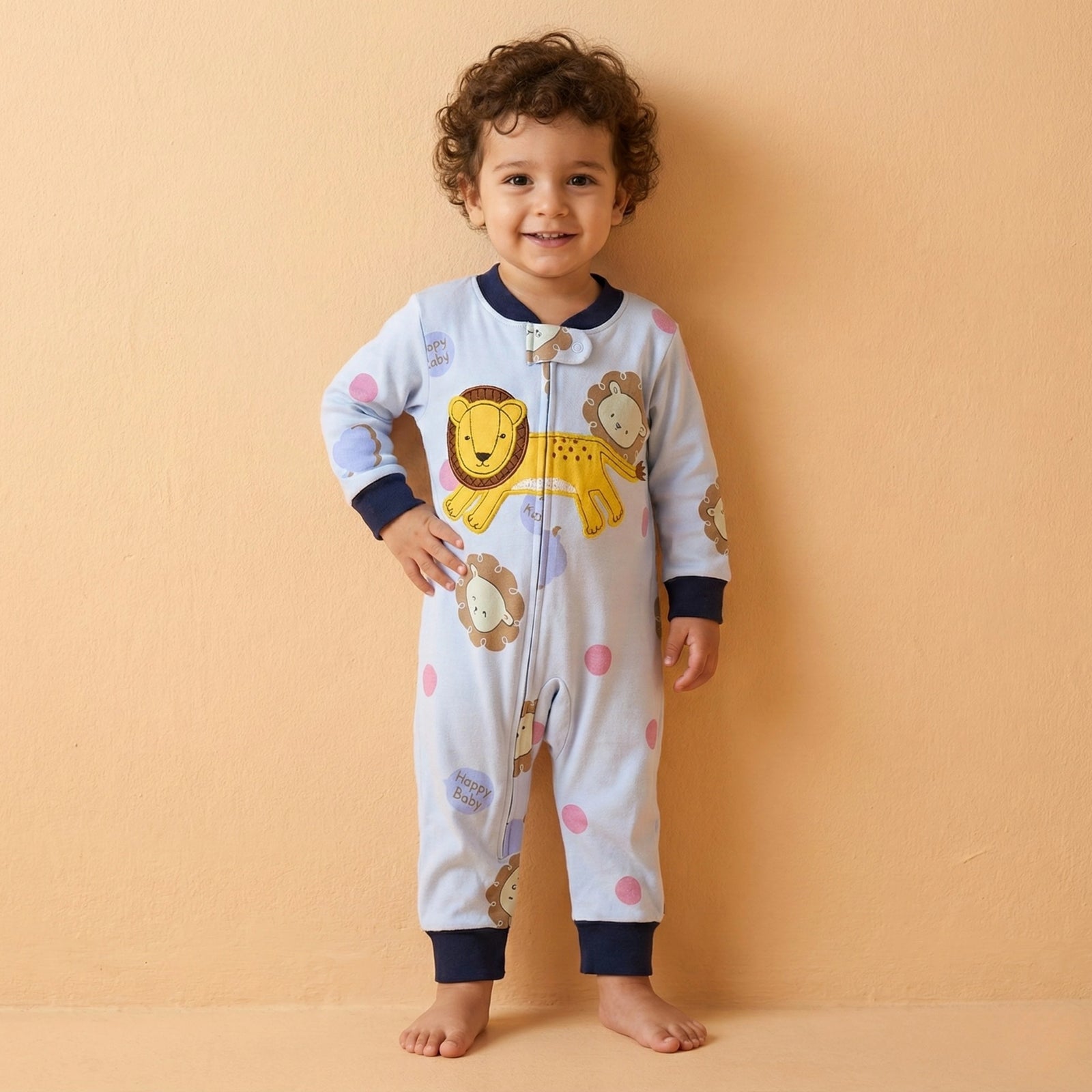 Happy Lion Baby Romper
