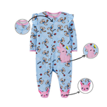 Bunny Ruffle Footed Baby Romper