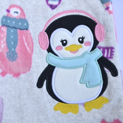 Penguins Fleece Baby Romper