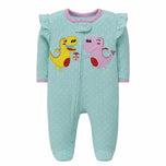Dinosaur Ruffle Footed Baby Romper