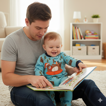 Winter Bear Fleece Baby Romper