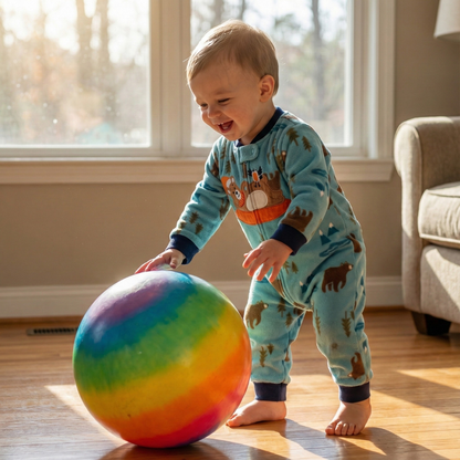 Winter Bear Fleece Baby Romper