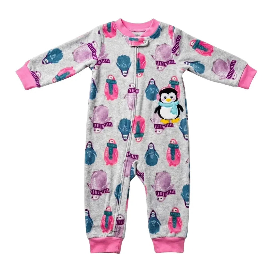 Penguins Fleece Baby Romper