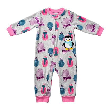 Penguins Fleece Baby Romper